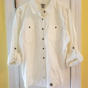 Carhartt womens button up shirt